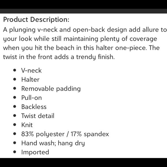 Marina West hi-thigh one piece swimsuit NWOT-small - Picture 8 of 9